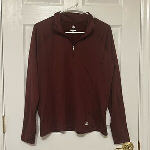 Burgundy Adidas Golf Pullover